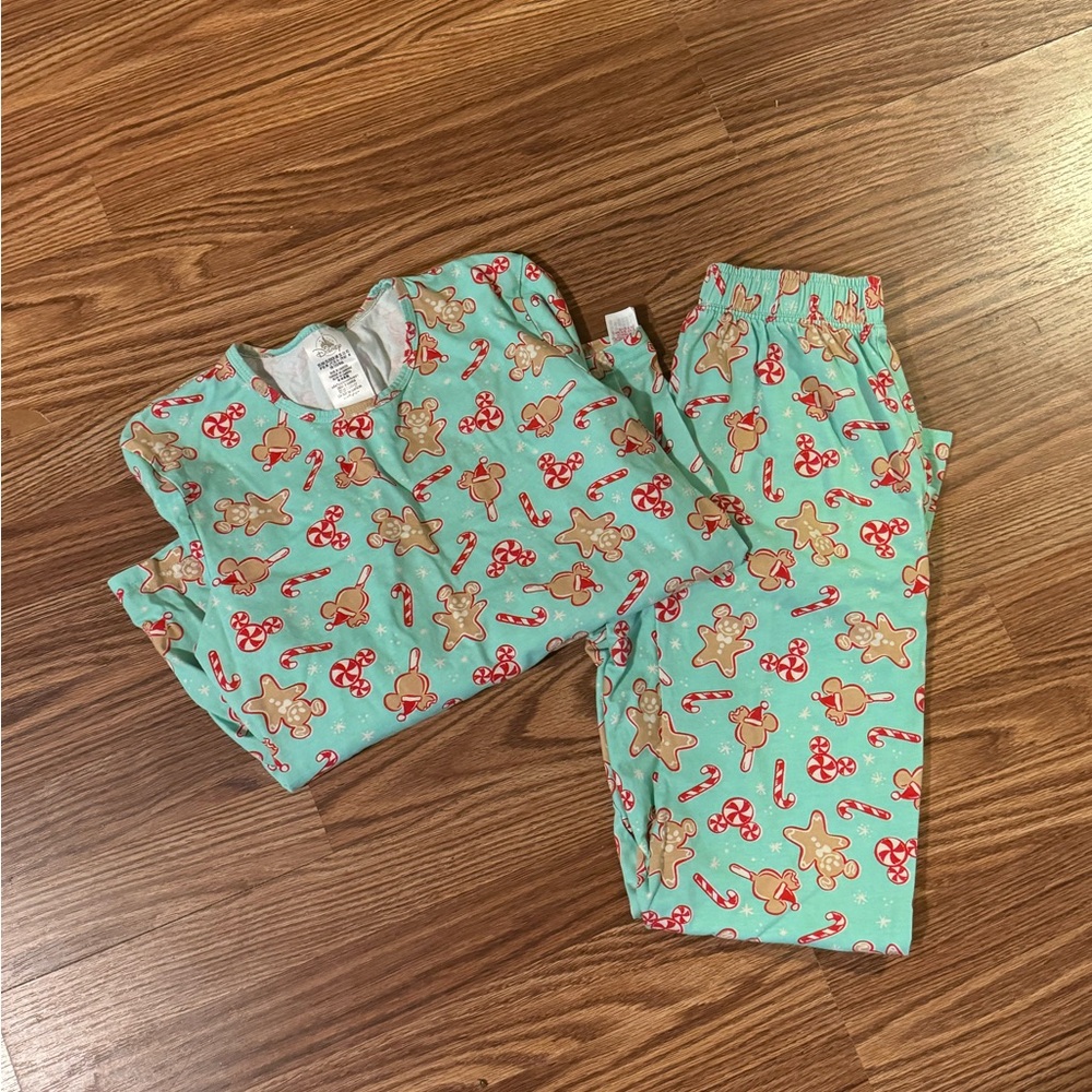 Gingerbread Print Disney Pajamas